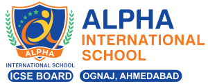 Alpha International School Ahmedabad logo – Best ICSE school in Ahmedabad