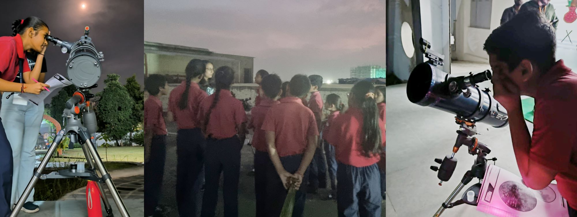 Astronomy activity at Alpha International School Ahmedabad – space education for ICSE students