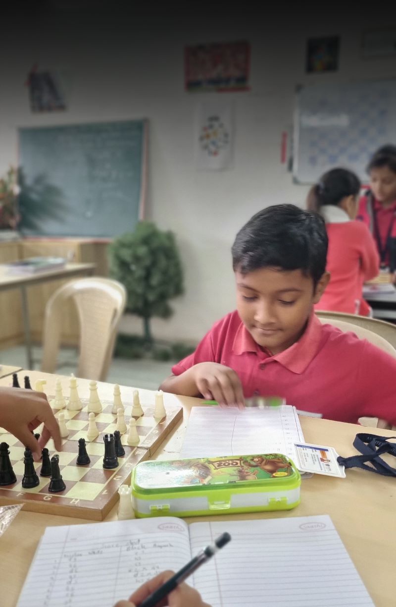 Chess training at Alpha International School Ahmedabad – logical thinking and strategy development