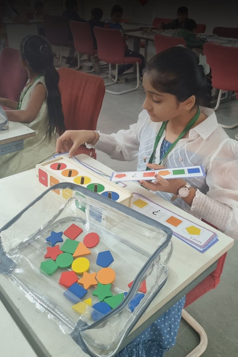 IQ development activity at Alpha International School Ahmedabad – brain exercises and logical reasoning