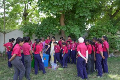 Outdoor activity area at Alpha International School Ahmedabad – sports and physical development space