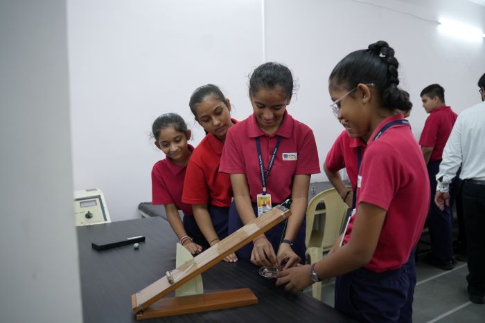 Project-based learning activity at Alpha International School Ahmedabad – hands-on ICSE education