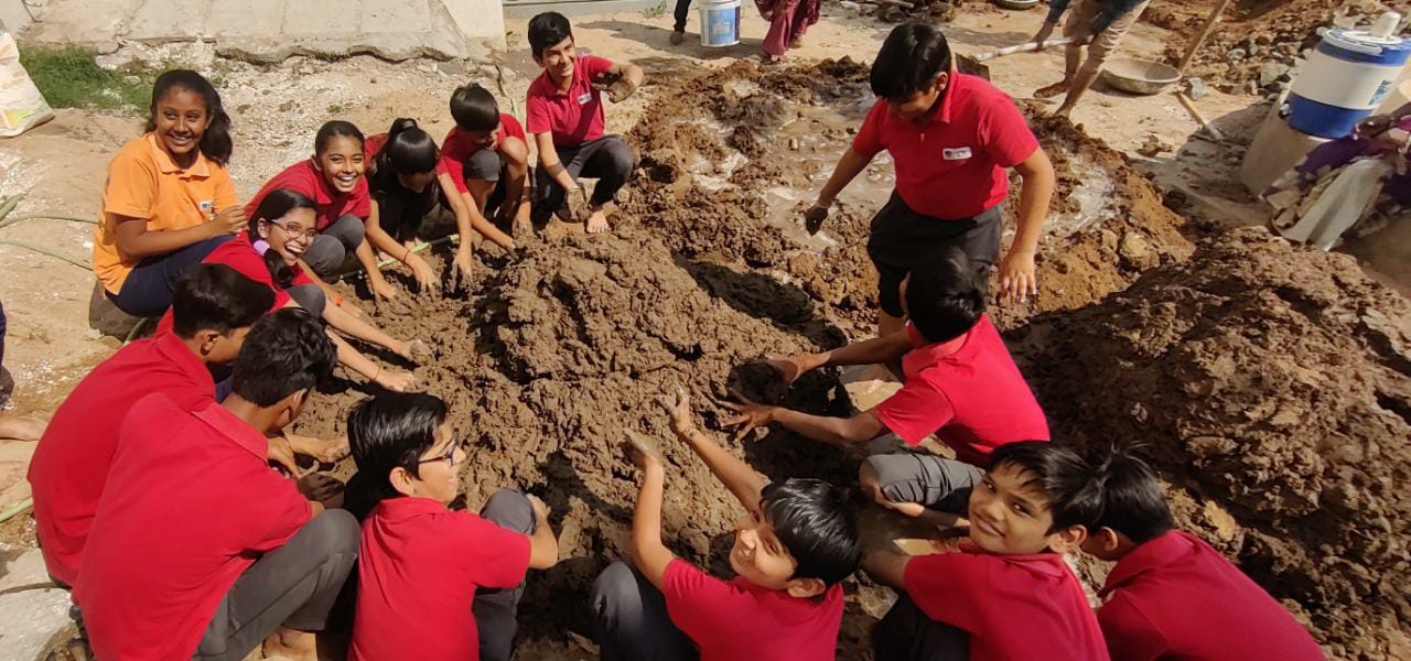 Mud house project at Alpha International School Ahmedabad – creative ICSE activity-based learning